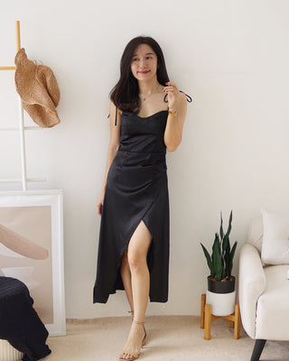 ANATASIA SILK BLEND DRESS