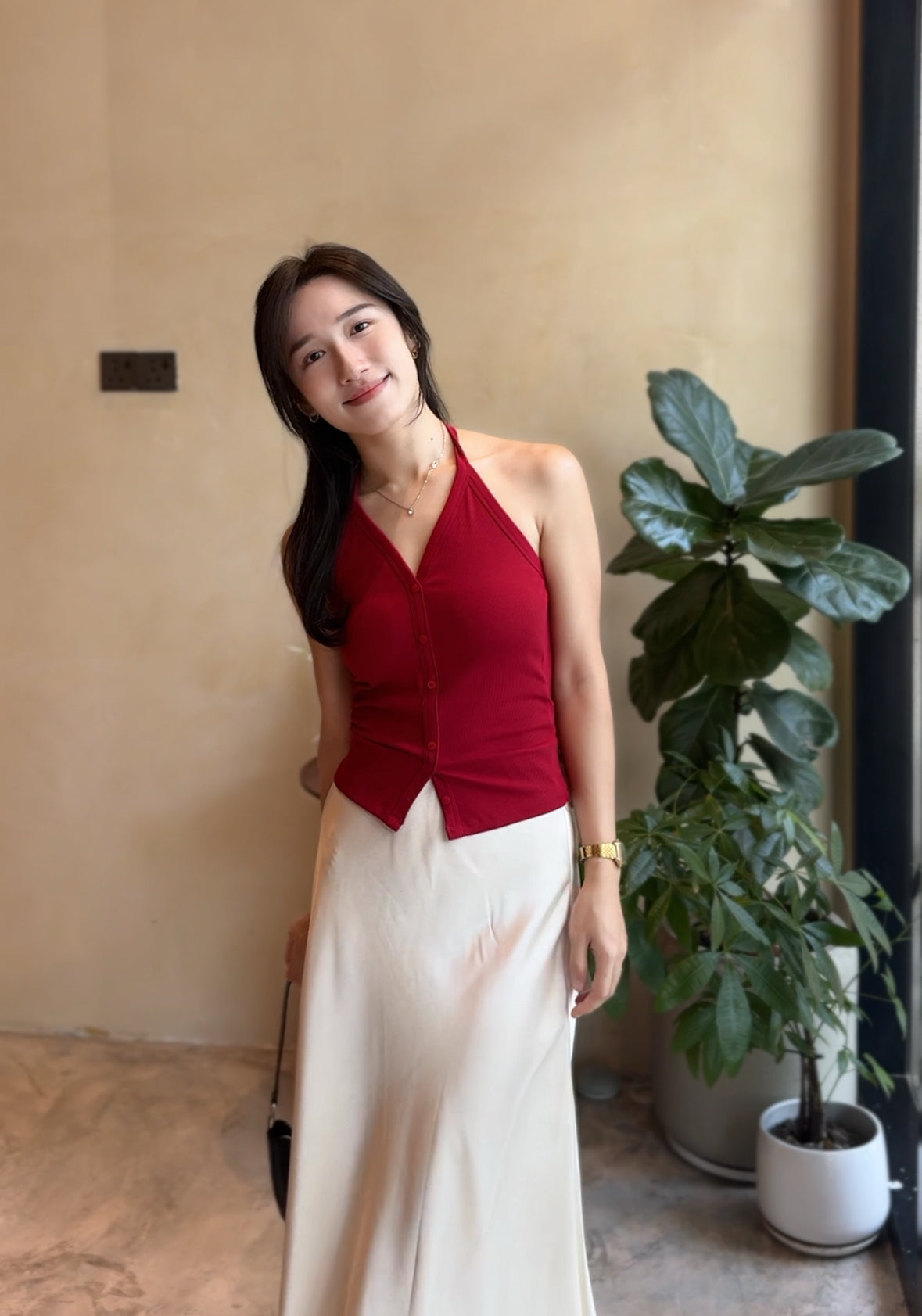 Nicole Halter Padded Top