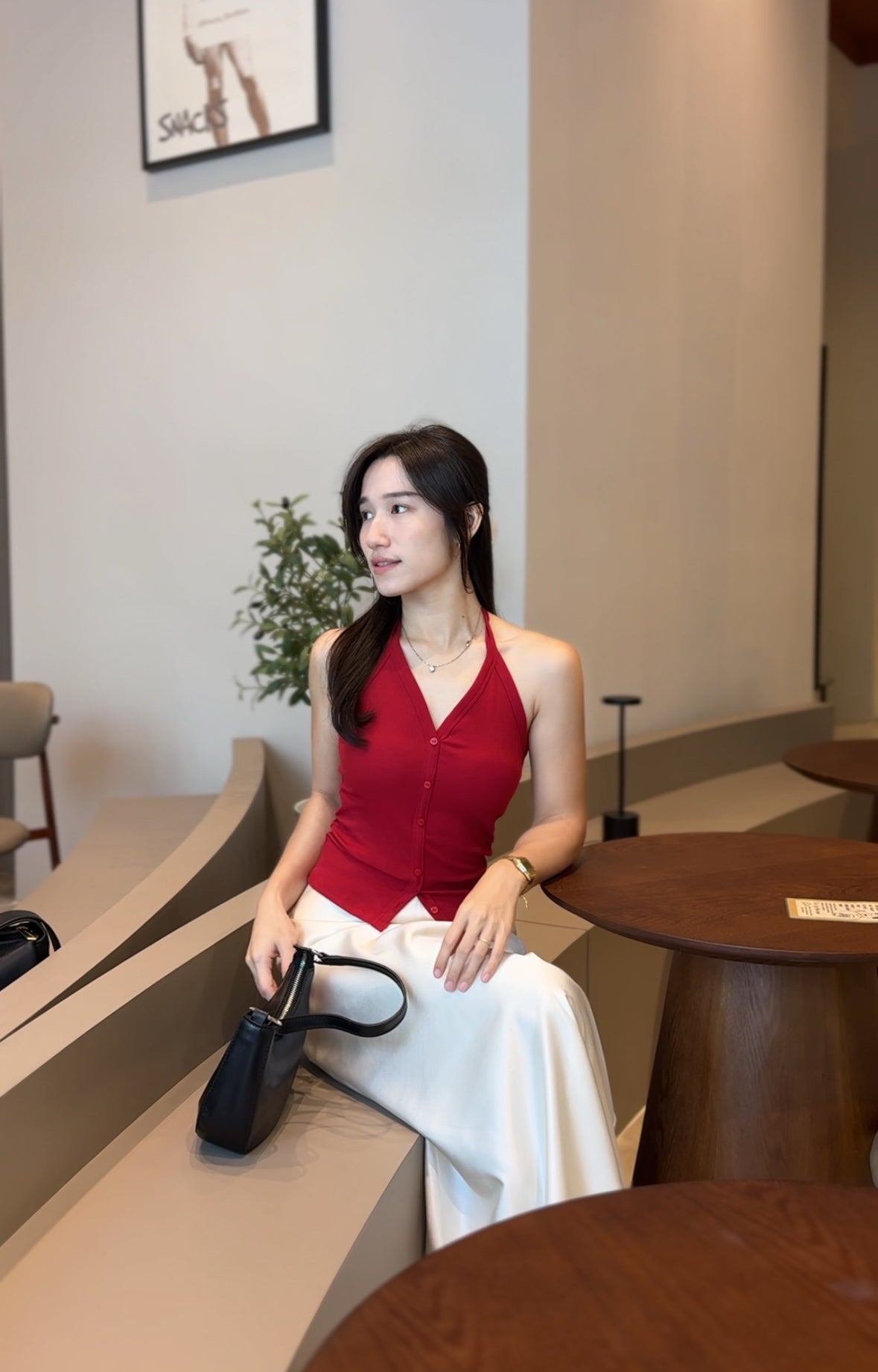 Nicole Halter Padded Top