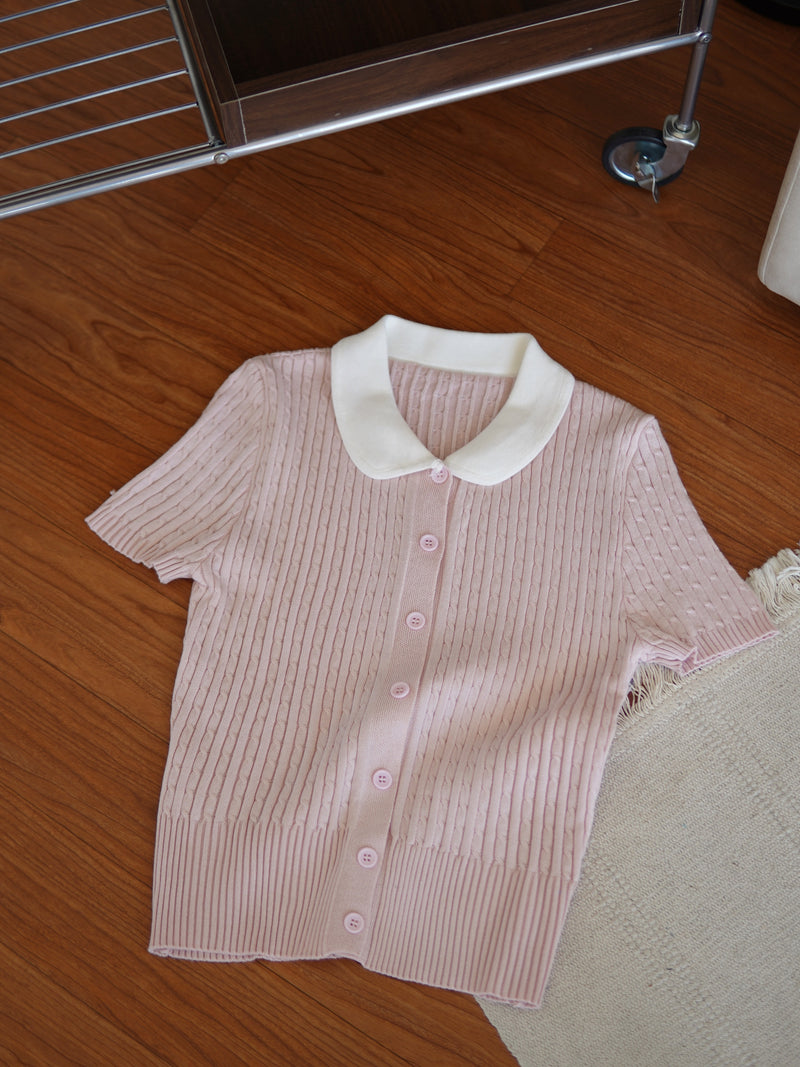 Cherry Collar Knit