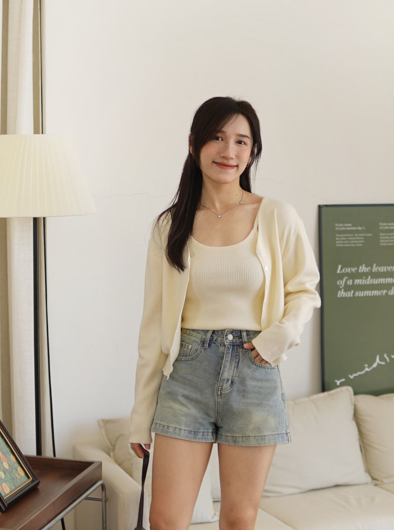 [LM.made] Amour Denim Short