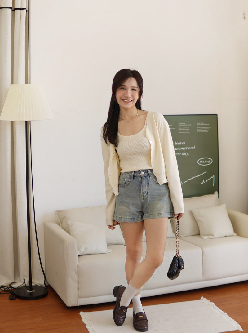 [LM.made] Amour Denim Short