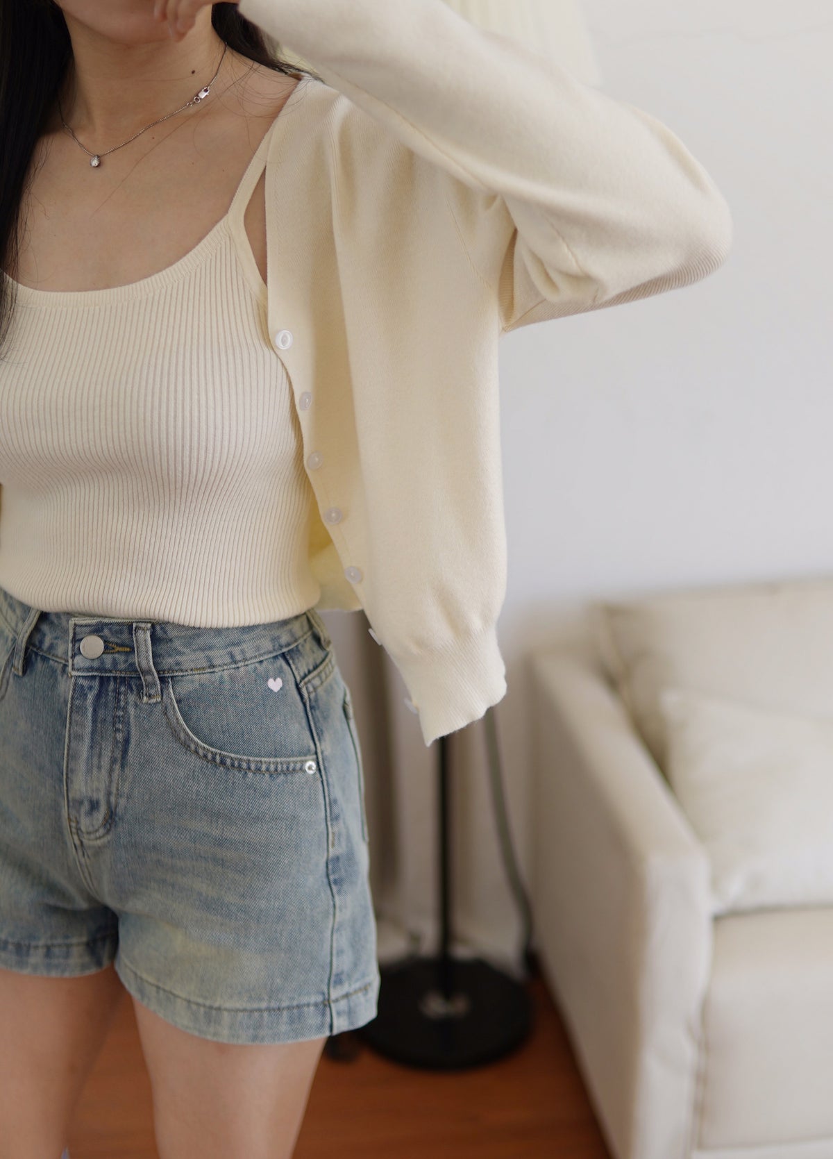 [LM.made] Amour Denim Short