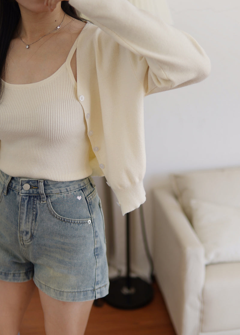[LM.made] Amour Denim Short