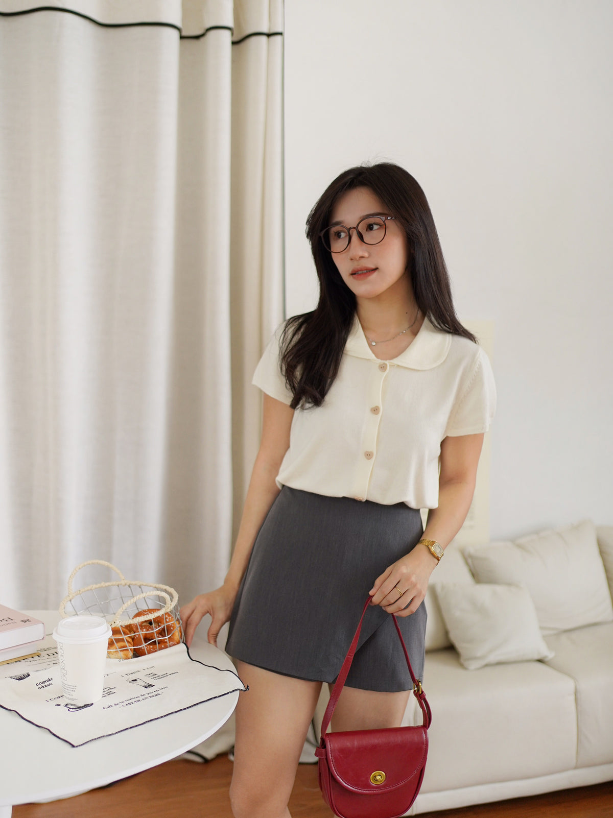 Anna Peter Pan Top