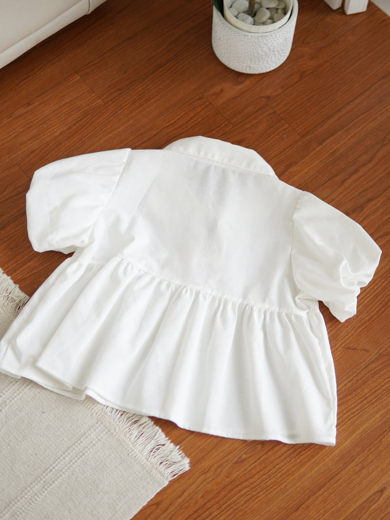 Hannah Puff Ribbon Blouse
