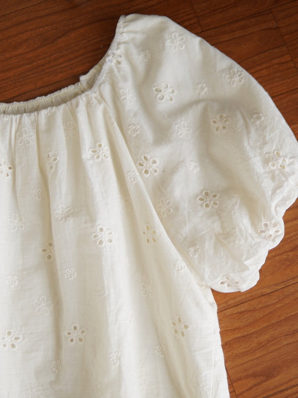 Yuni Bloom Eyelet Top