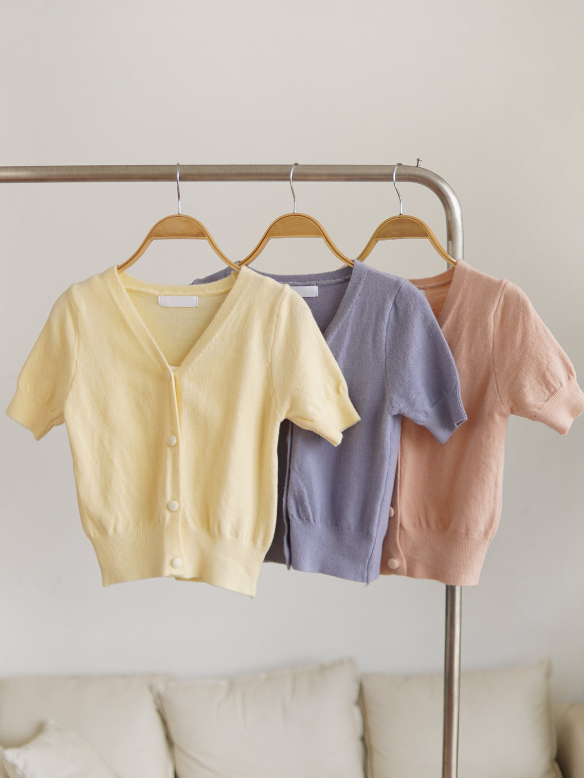 Dari Knit Cardi (Fit S Size) Including Inner Tank