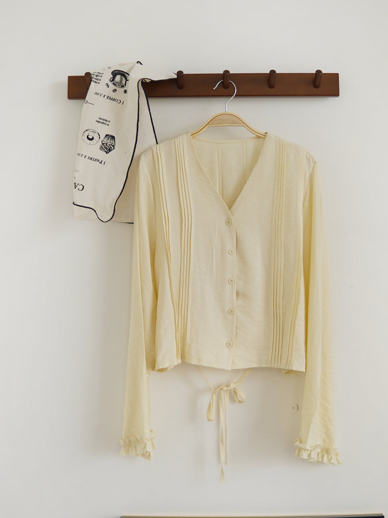 Juliet Pleat Ruffle Blouse