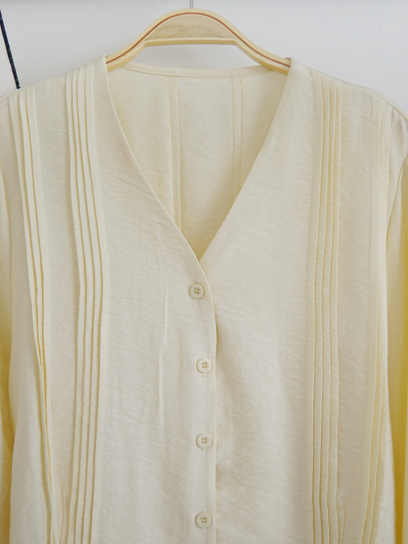 Juliet Pleat Ruffle Blouse
