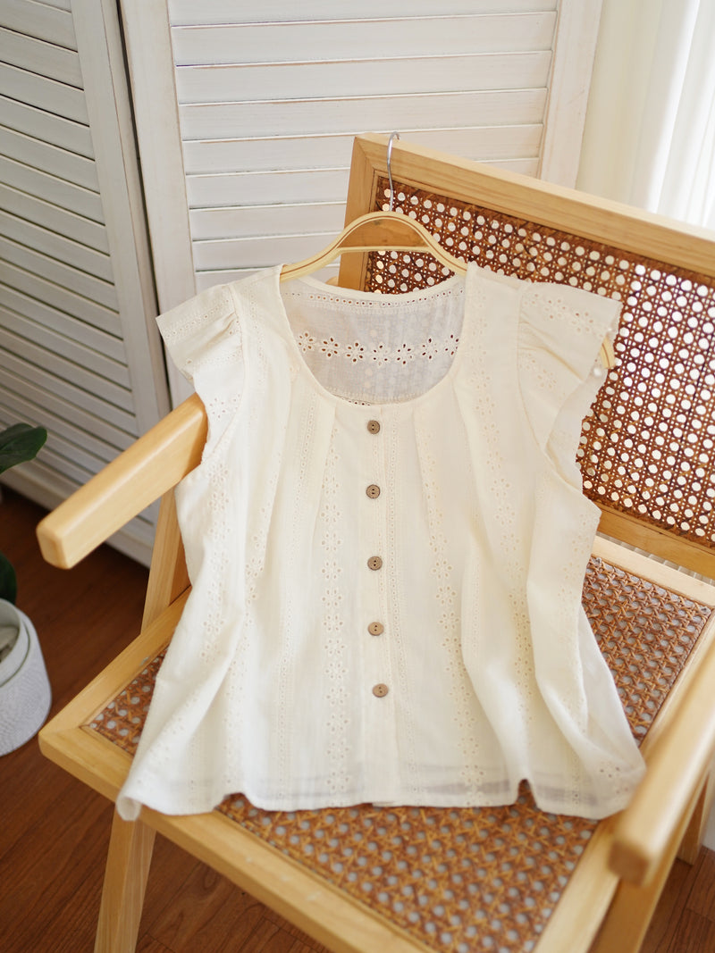 LACE BUTTON UP TOP