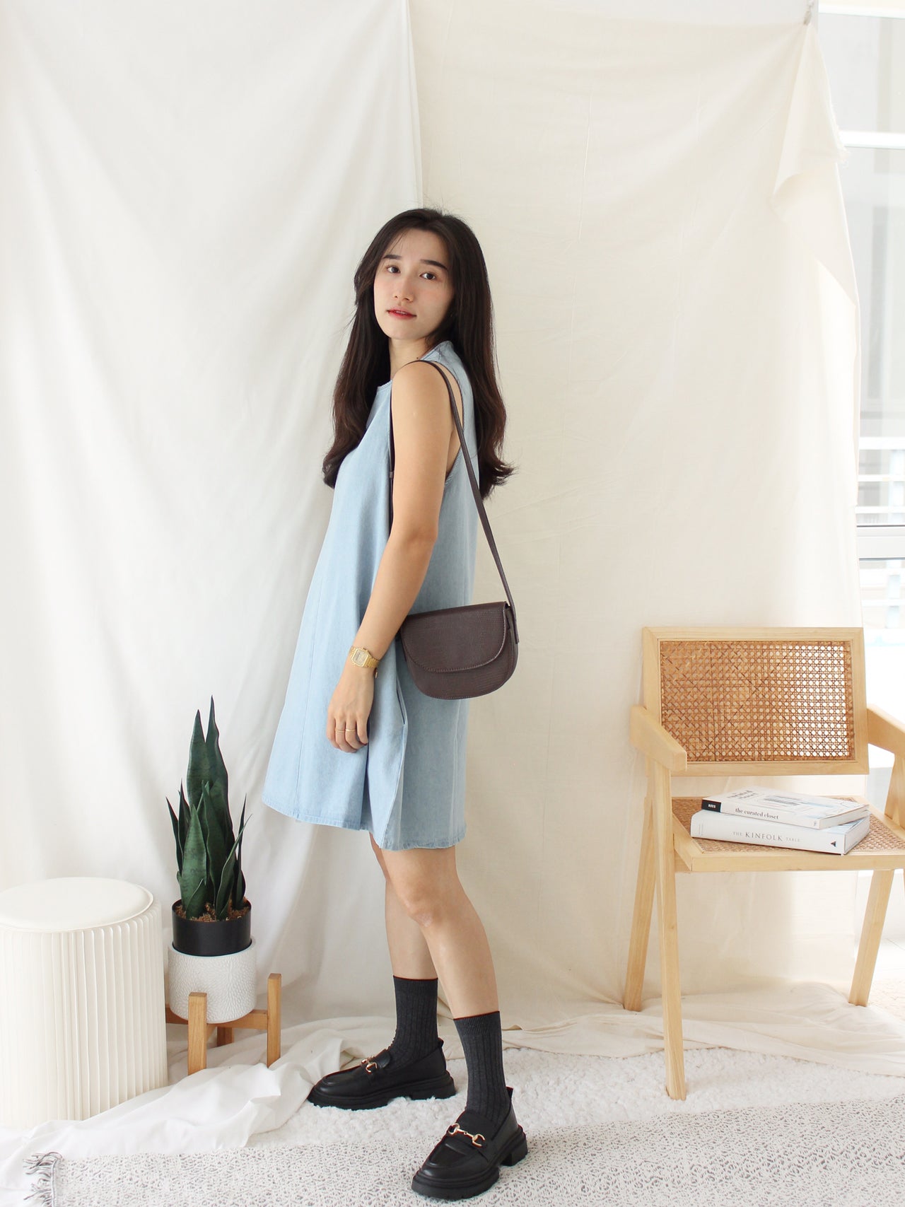 CHŌ CHŌ DENIM DRESS
