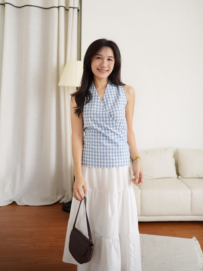 Serena Plaid Top