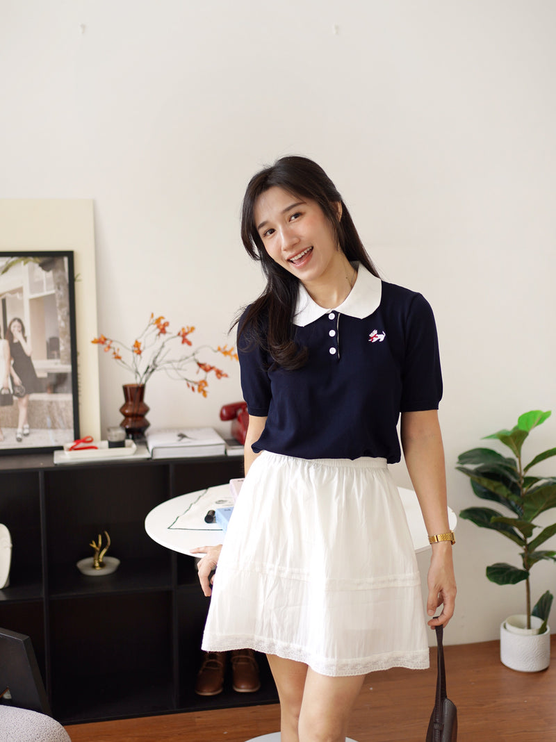 Poppy Collar Top