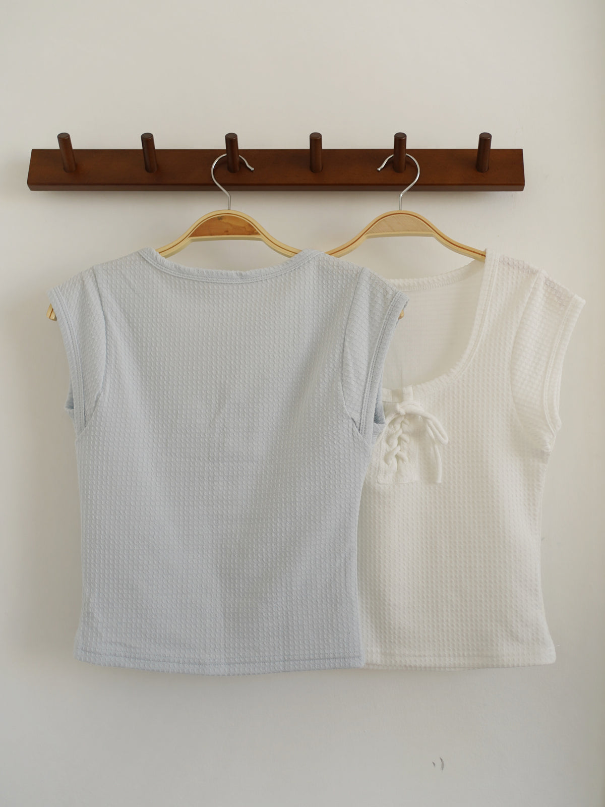 Lace Up Square Neck Top