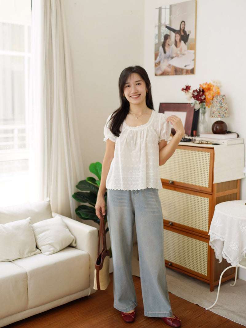 Hera Eyelet Top