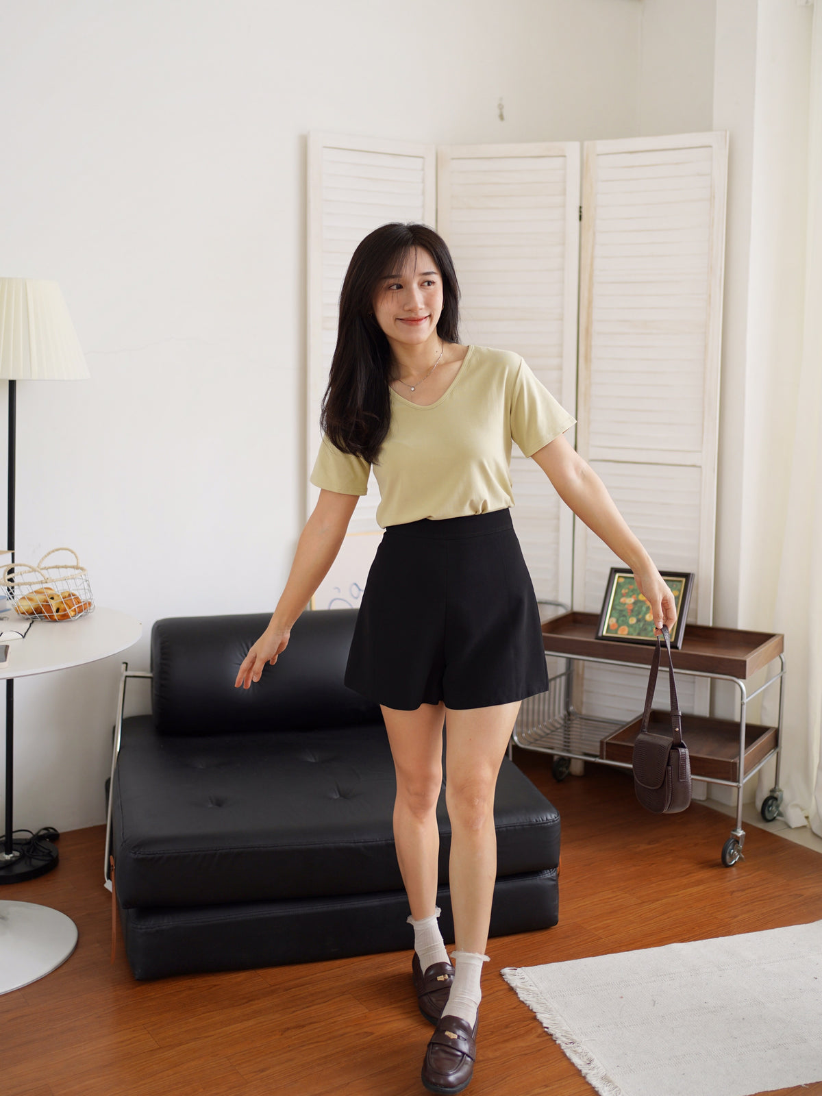 V Neck Cotton Tee