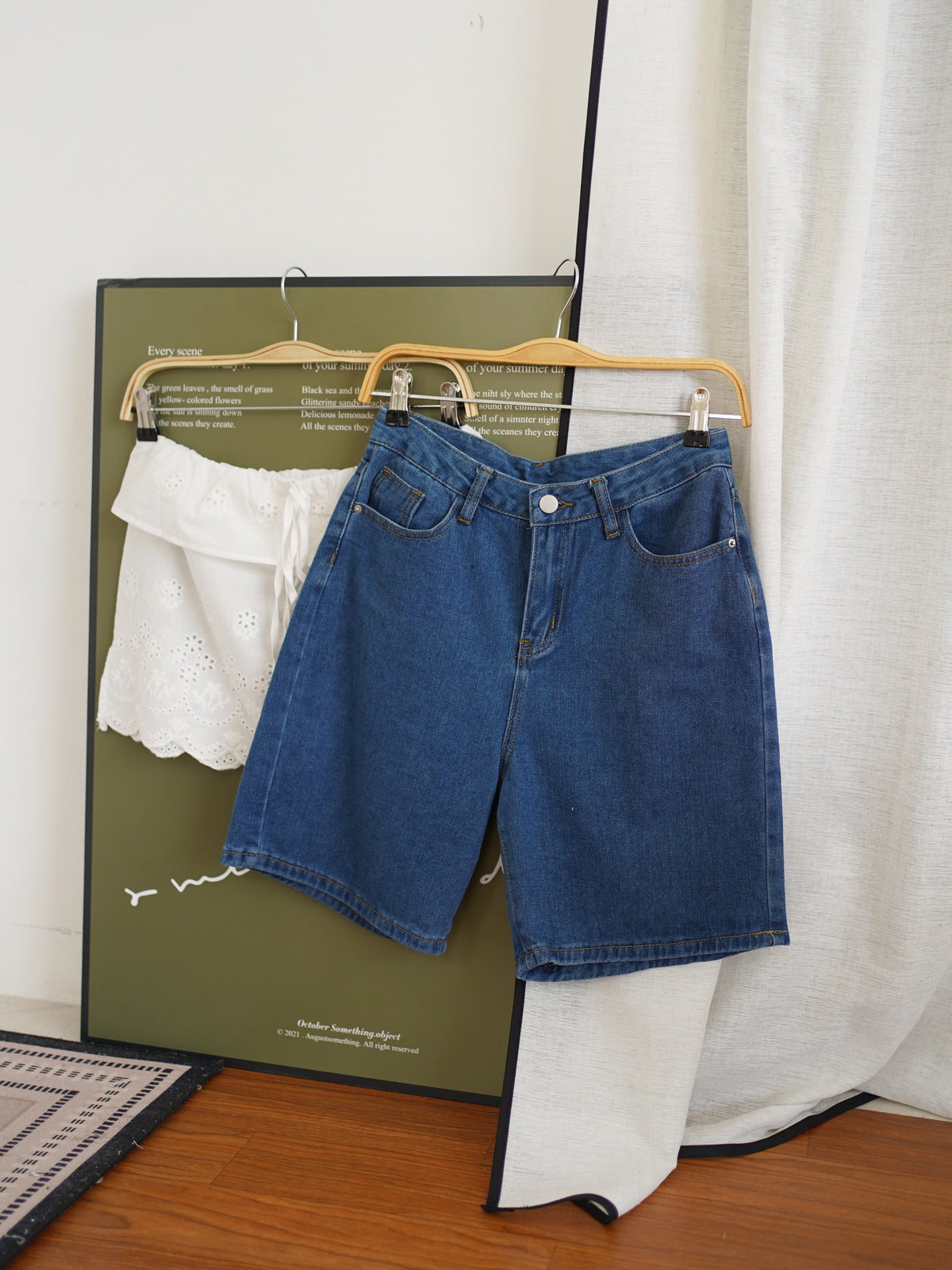 Denim Bermuda Shorts