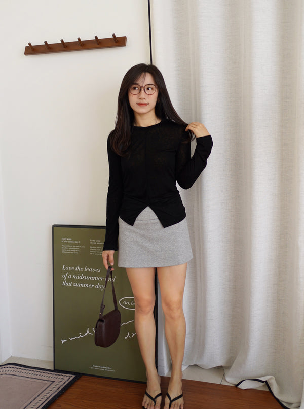 HYE-JIN Lightweight Sheer Knit