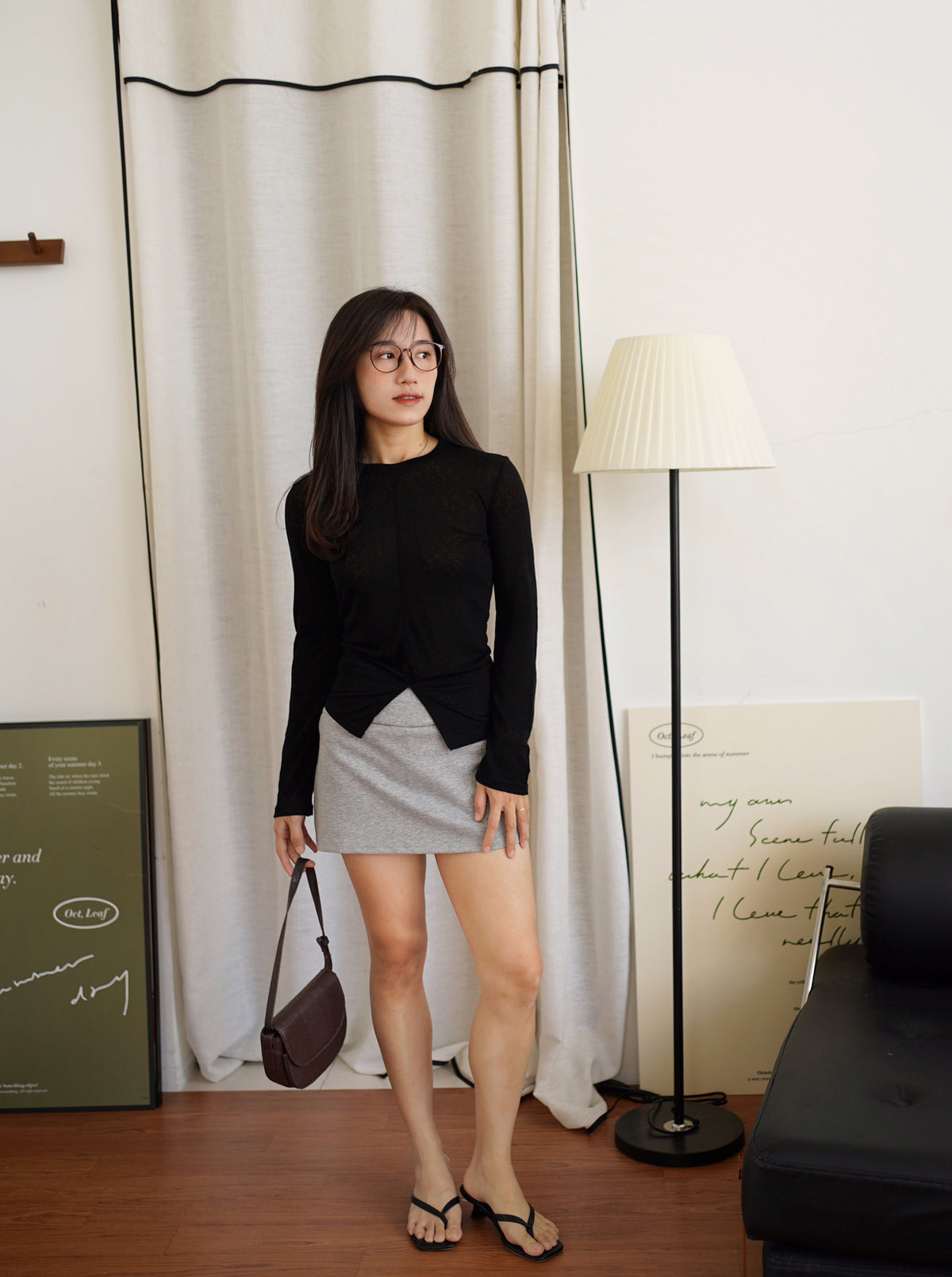 HYE-JIN Lightweight Sheer Knit