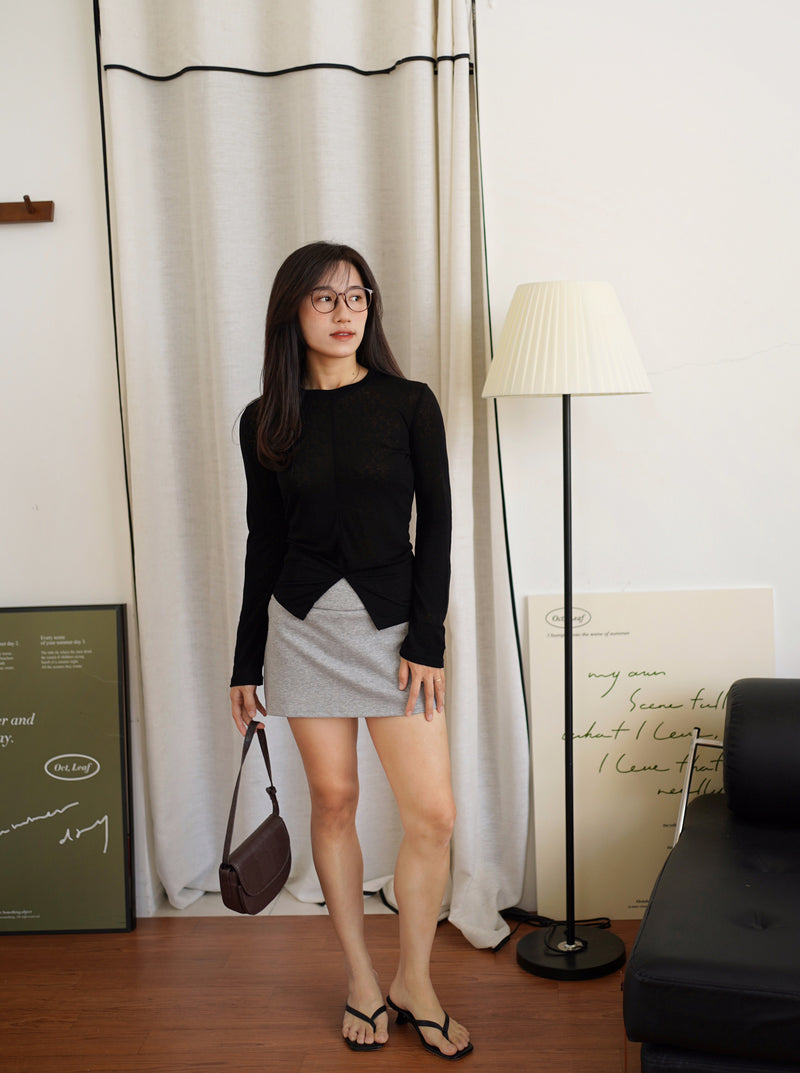 HYE-JIN Lightweight Sheer Knit