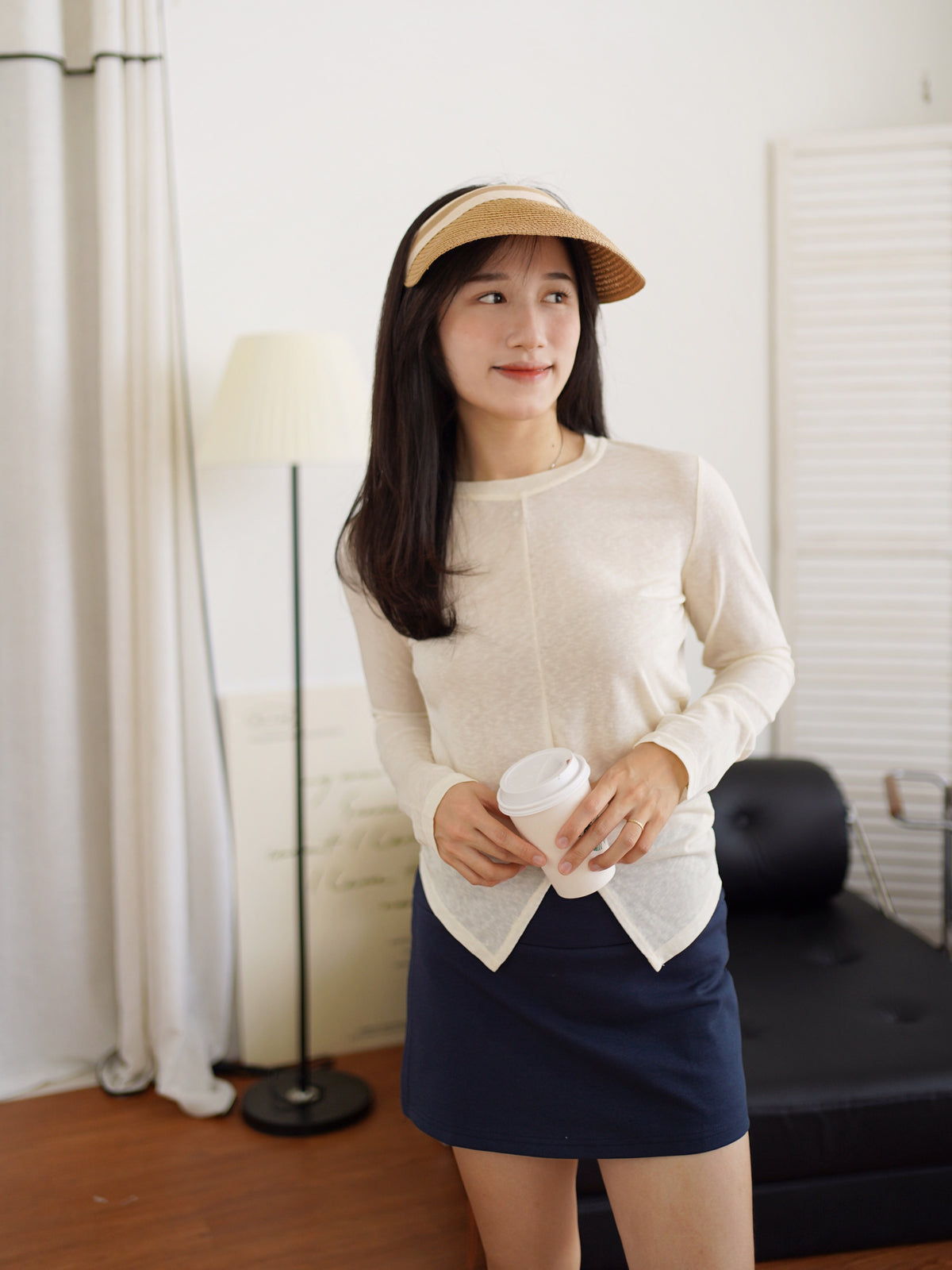 HYE-JIN Lightweight Sheer Knit