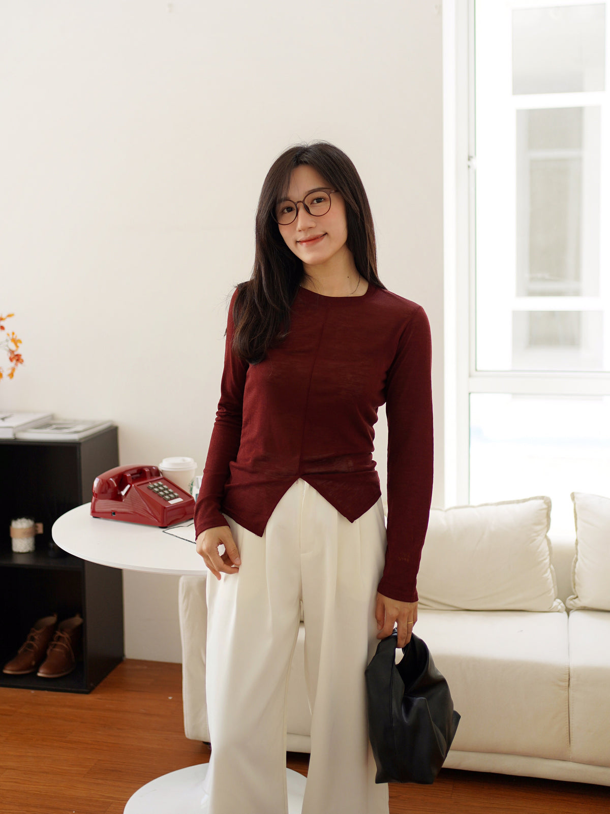 HYE-JIN Lightweight Sheer Knit