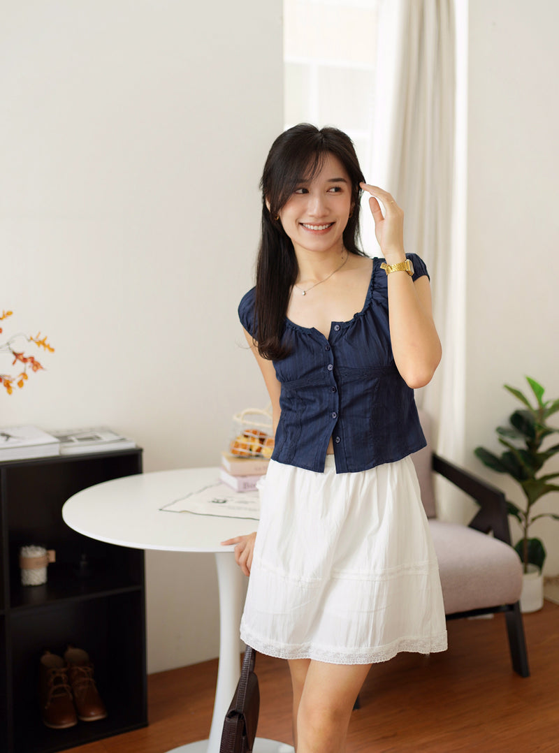 FIONA Lace Eyelet Top