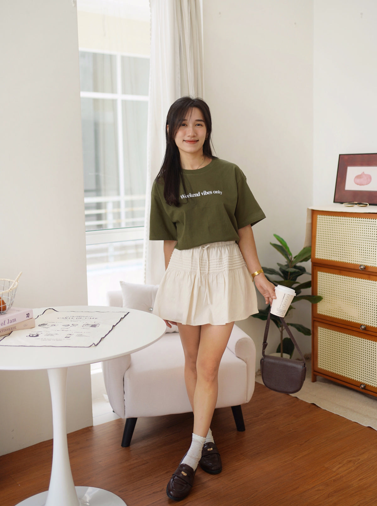 Hera Ramie Skirt (with inner pant)