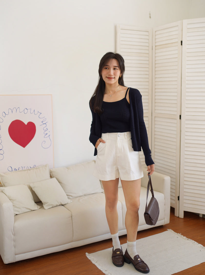 Bella Crochet Cardi Tank Set