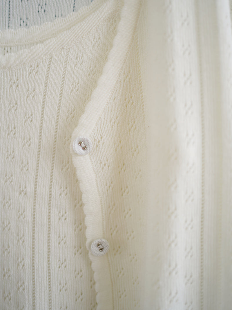 Bella Crochet Cardi Tank Set