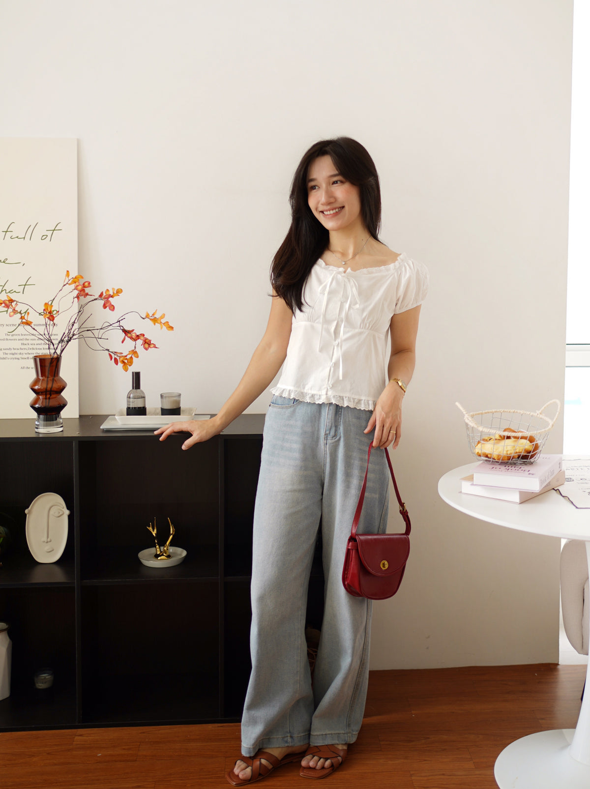 Lacey Trimmed Blouse