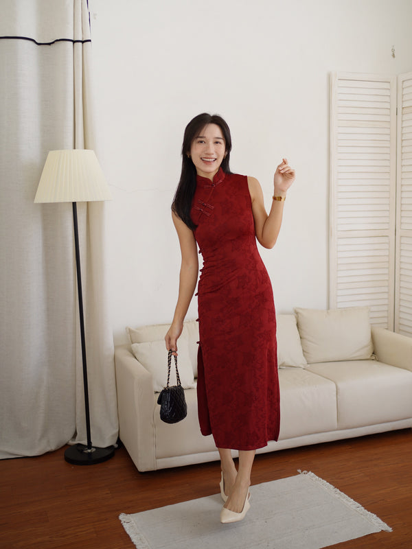 Hua Red Cheongsam Dress