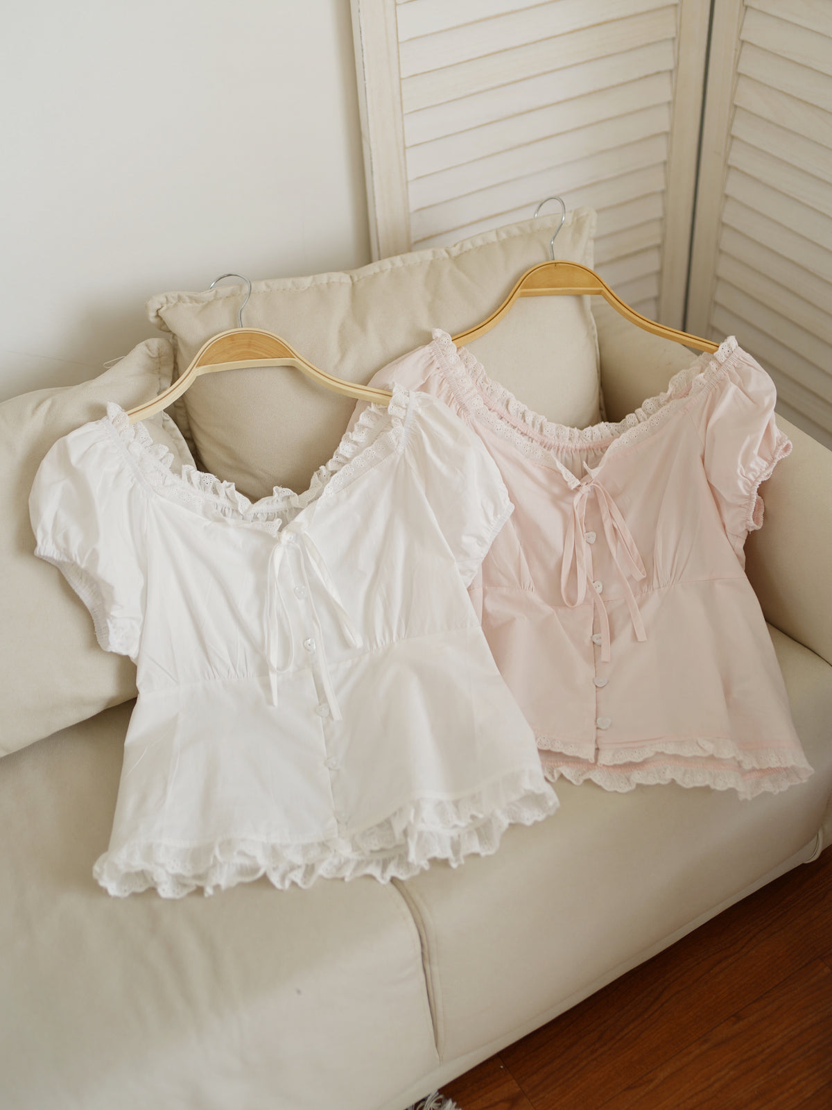 Lacey Trimmed Blouse