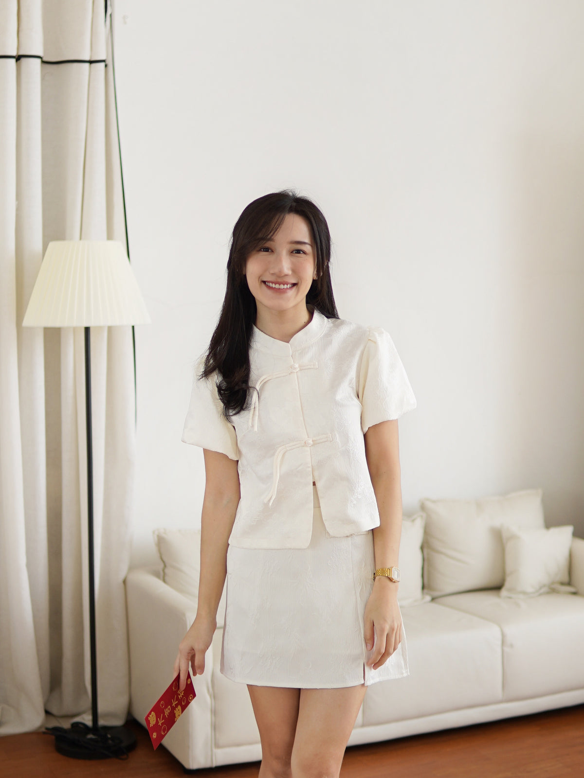 Blossom Charm Mandarin Top