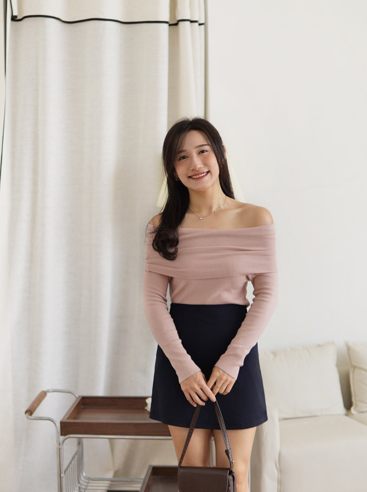 Soft Glow Off-Shoulder Knit