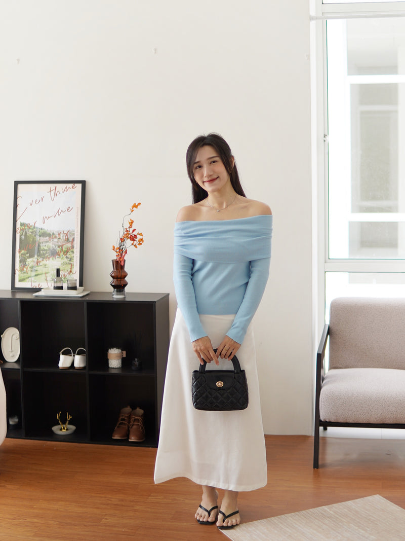 Soft Glow Off-Shoulder Knit