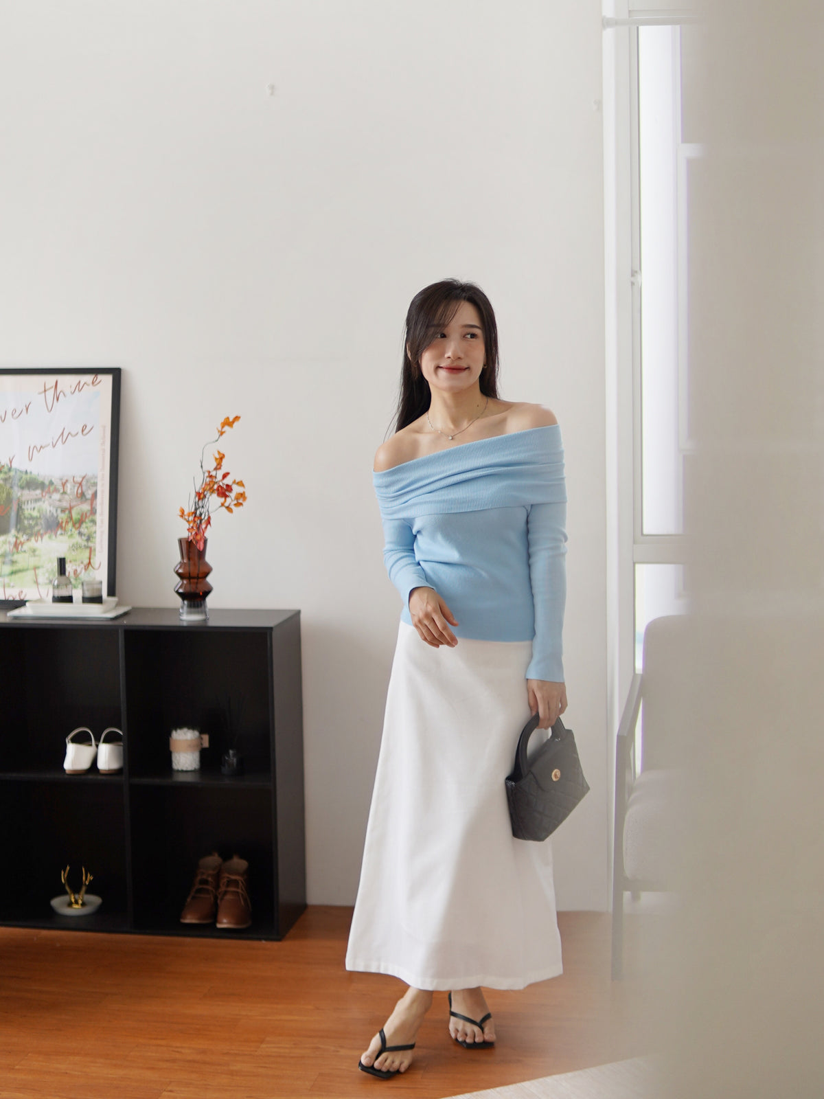 Soft Glow Off-Shoulder Knit