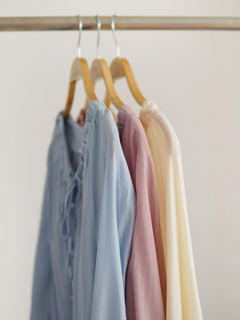 Ruched Ruffle Blouse