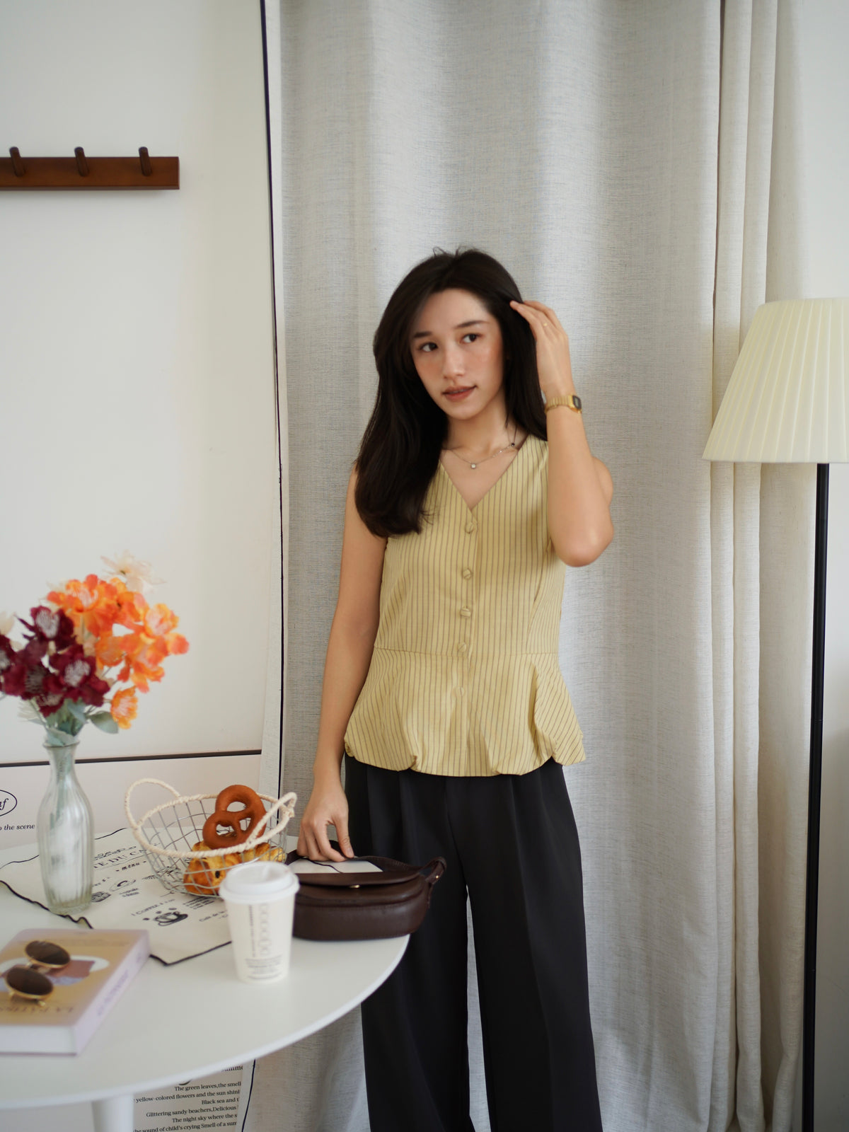 Gina Stripe Vest Top - LovelyMadness Clothing Malaysia