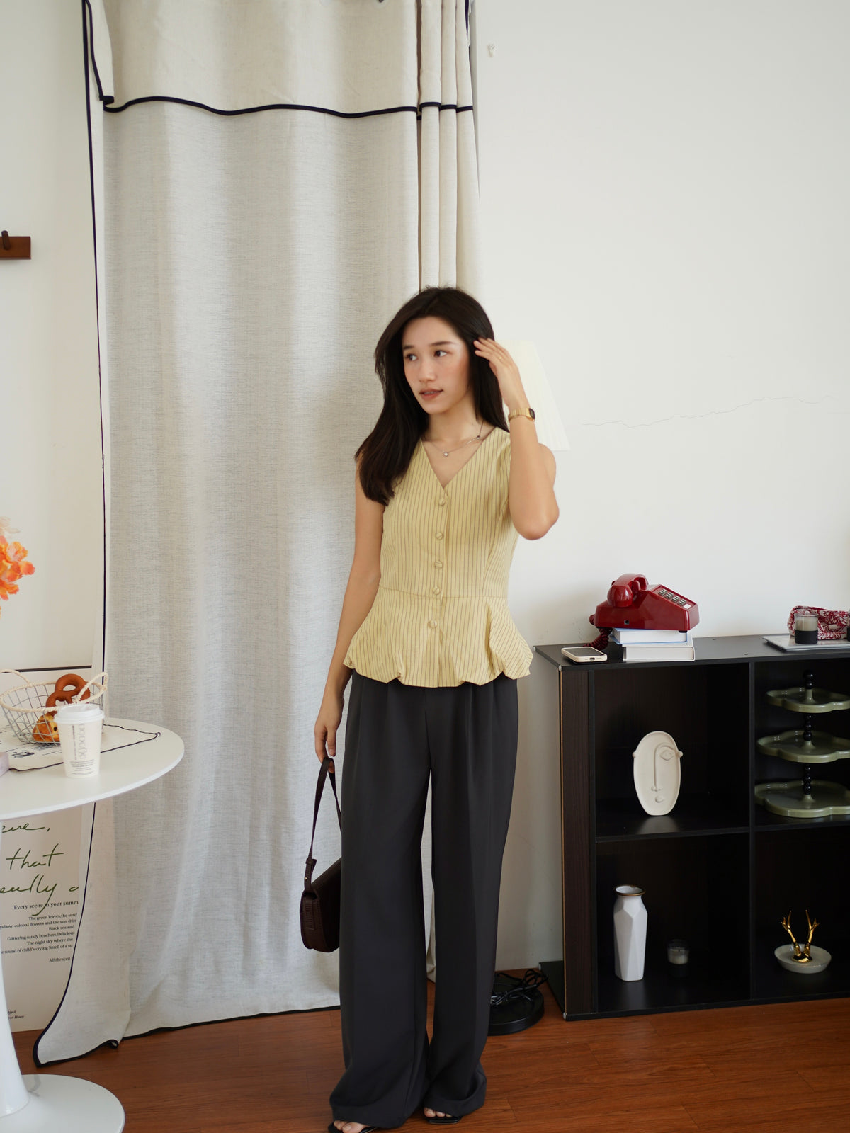 Gina Stripe Vest Top - LovelyMadness Clothing Malaysia