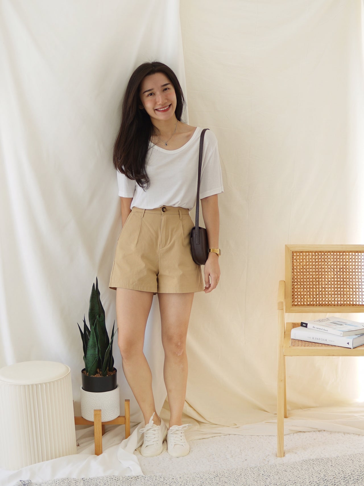 Khaki Alined Short