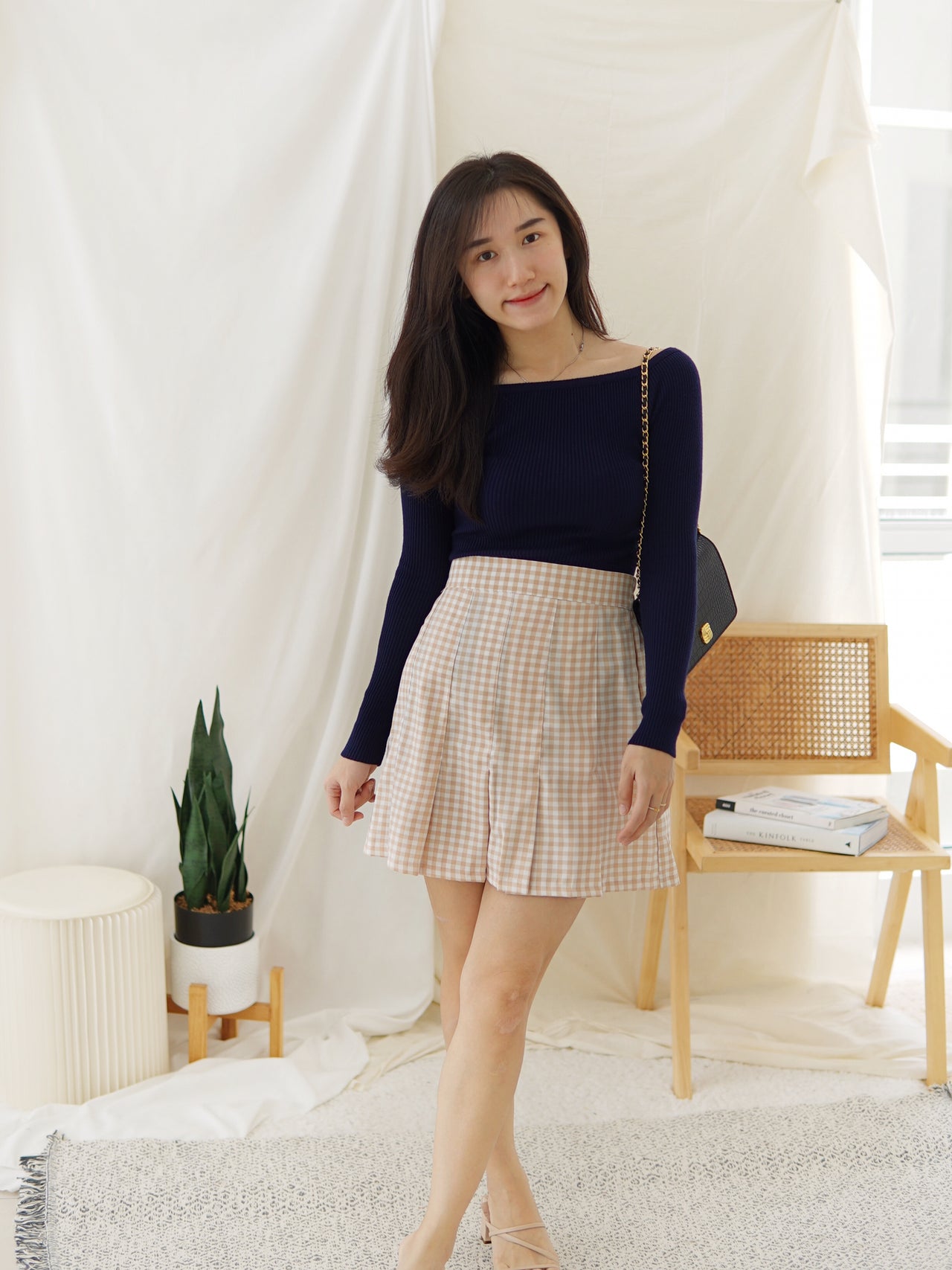 Knit Long OffShoulder Top