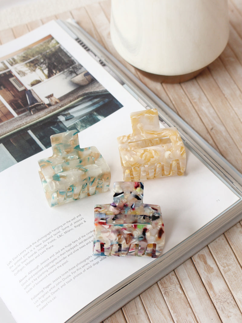 SQUARE ACETIC ACID HAIR CLAWS - LovelyMadness Clothing Malaysia
