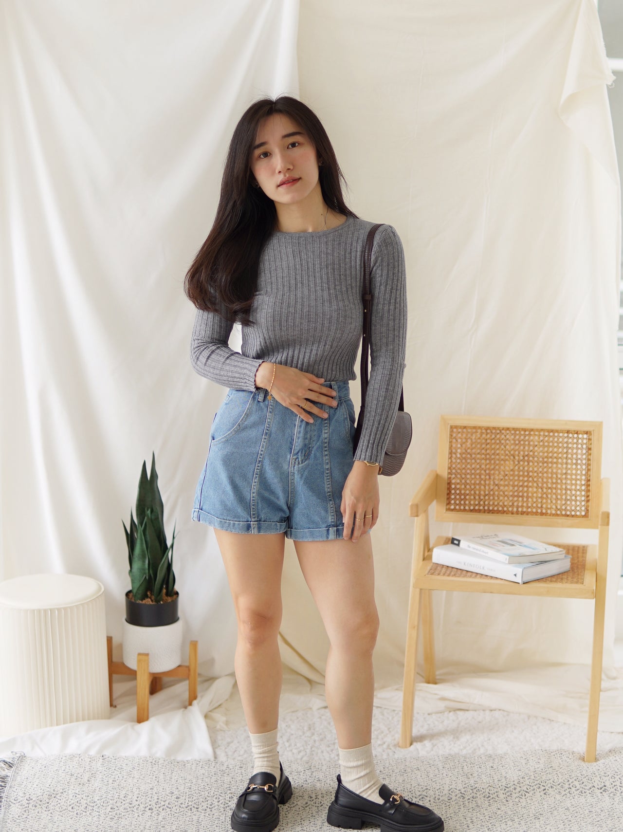 JESSY RIB LONG SLEEVE