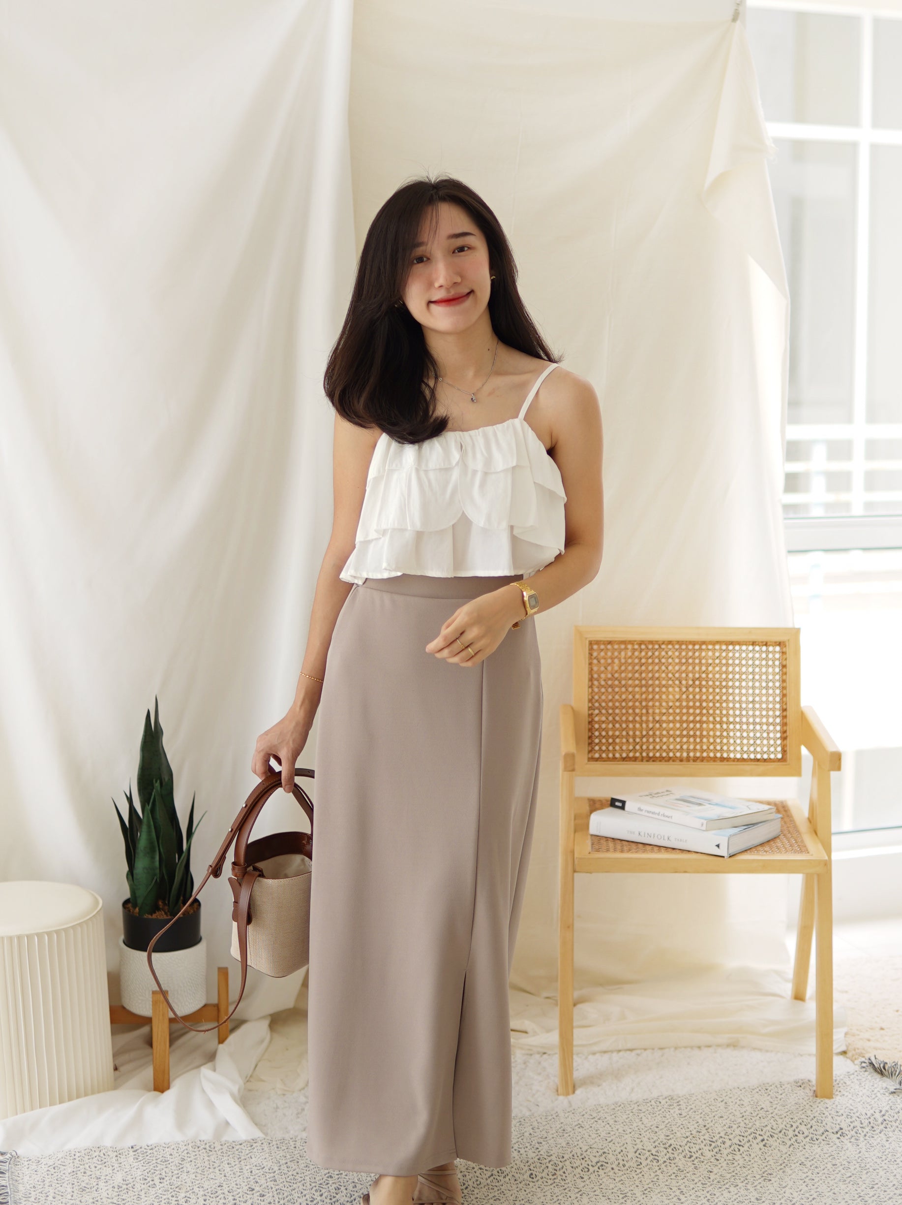JAPAN MILY BILET SLIT MIDI SKIRT LovelyMadness Clothing Malaysia