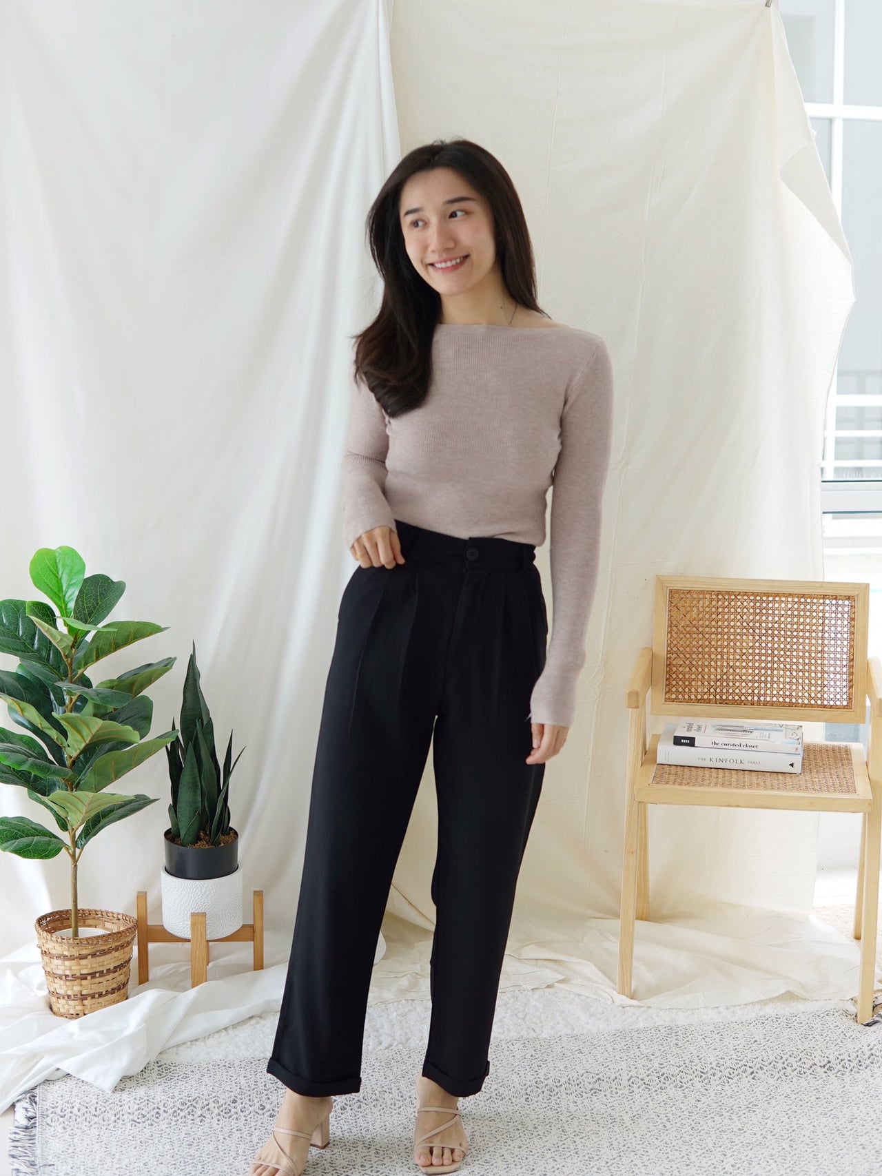 High Waist Suit Trousers - LovelyMadness Clothing Malaysia