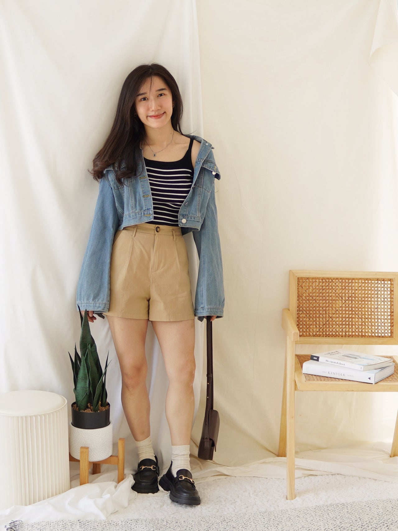 Khaki Alined Short