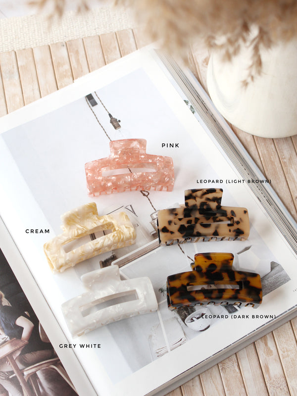 Rectangle Acetic Hair Claws - LovelyMadness Clothing Malaysia