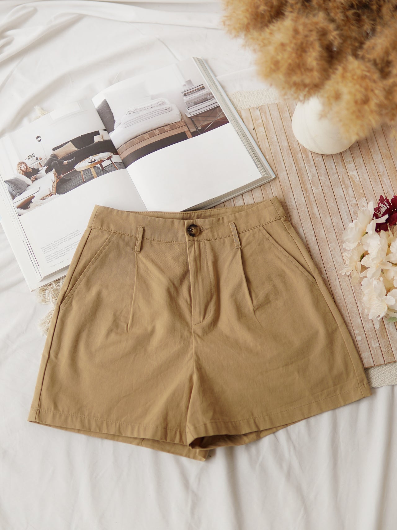 Khaki Alined Short